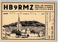 4132 Muttenz KEINE AK Qsl HB9RMZ Künstlerkarte
