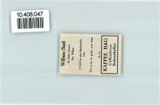 6130 Willisau - Vignette Wappen Kaffee Hag ca 1920-1940 Löwe