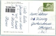 3910 Saas-Grund 1959 - Allalinhorn und Fee Gletscher