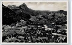 6074 Giswil - Kirche, Ortsansicht