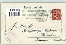 8825 Hütten 1904 Foto AK Pension Chalet Laubegg