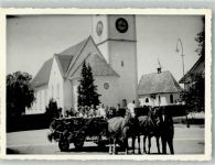 9545 Wängi Foto AK Kirche Ort handschriftlich