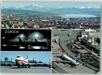 8000 Zürich - Swissair Jumbo Jet Sonderstempel Tag der Aerophilatelie 1990