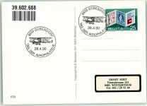 8000 Zürich - Swissair Jumbo Jet Sonderstempel Tag der Aerophilatelie 1990