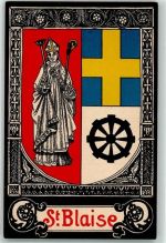 2072 St-Blaise Lithographie Wappen
