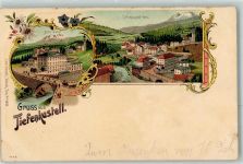 Albula Lithographie Hotel Julier Tiefencastel Verlag Künzli Nr 1021