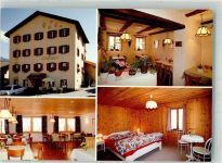 7462 Salouf Foto AK Gasthaus Pension Usteria Alpina