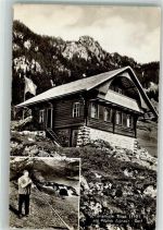 6055 Alpnach Dorf 1959 Foto AK Pension Stock Alphornbläser