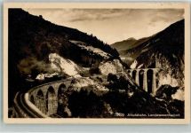 7477 Filisur 1930 Foto AK Eisenbahn Landwasserviadukt Albulabahn