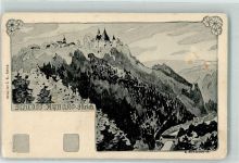 8307 Effretikon 1907 Gebrauchsspuren Schloss Kyburg sign. Hoffmann Künstlerkarte