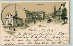 6260 Reiden 1903 Lithographie Gruss aus Mitteldorf AK