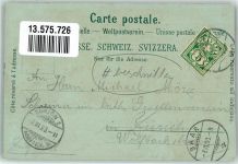 6340 Baar 1903 Gebrauchsspuren Bahnhof Brauerei Gasthaus zur Krone Lithographie beschnitten