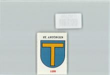 7246 St. Antönien - Vignette Wappen Kaffee Hag ca 1920-1940