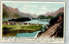 7515 Sils/Segl Baselgia 1904 Foto AK