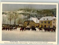 2126 Les Verrières Künstlerkarte sign. Cstres von Fenf Grenze Begegnung zwischen französichen und schweizerischen Generalstab