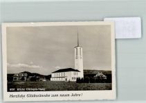 4665 Oftringen FOTO KEINE AK Neujahr Kirche Uhr Foto 10cm x 7cm, rückseitig Haftspuren