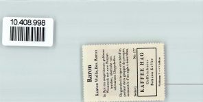 3942 Raron - Vignette Wappen Kaffee Hag ca 1920-1940 Weinstock Adler