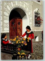 Engadinerinnen in Festtagstracht