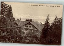 2067 Chaumont 1913 Foto AK Grand Hotel et les Alpes