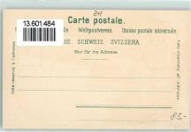 8135 Sihlwald Lithographie Hirsch Auerhahn