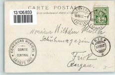 1200 Genève Genf 1902 Gebrauchsspuren Concours Musical 1902 AK