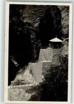 Viamala - Abstieg zur Viamala-Galerie Hüttenstempel