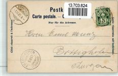 8450 Andelfingen 1900 BOAKC Gasthaus Zum Löwen U. Flacher-Baltensberger Lithographie