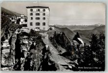 Monte Generoso Foto AK Hotel Kulm Hüttenstempel