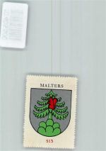6102 Malters - Vignette Wappen Kaffee Hag ca 1920-1940 Tannenbaum Eichhörnchen
