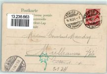 8000 Zürich 1904 Prägedruck Heim-Denkmal Wappen