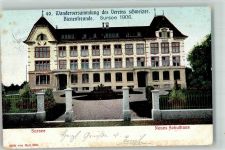 6210 Sursee - 40. Wanderversammlung des Vereins schweizer. Bienenfreunde 1906 Neues Schulhaus