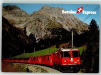 7482 Preda - Bernania Express der Rhätisch Bahn mit dem Piz Ela