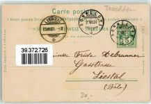 1901 - Trachtenmädchen mit Trauben