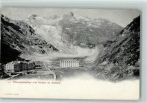 3999 Oberwald - Rhonegletscher und Hotels in Gletsch