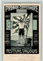 1261 Le Vaud - Festival Vaudois 1803-1903 , Offit. Karte Nr. 5 AK