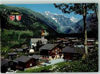 3995 Ernen 1977 - Wallis Wannenhorn und Finsteraarhorn Oldtimer Wappen