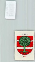 1213 Onex - Vignette Wappen Kaffee Hag ca 1920-1940 Erle