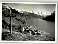 8858 Innerthal Wägital 1952 Foto AK Kirche Kreuz
