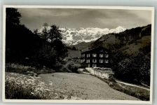 7212 Seewis Dorf 1933 Gebrauchsspuren Pension Saljanes