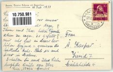 7212 Seewis Dorf 1933 Gebrauchsspuren Pension Saljanes