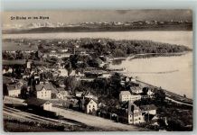 2072 St-Blaise 1918 Foto AK Bahnhof Feldpost Fest.Art.Kp.