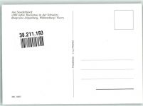 7158 Waltensburg Vuorz Staziun Sonderstempel Burg Ruine Jörgenberg Briefmarke bildseitig