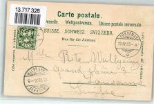 1304 Cossonay-Ville 1900 BOAKC Bergbahn Kirche