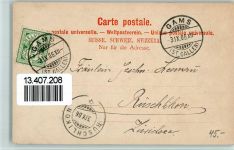 9473 Gams Foto AK Drogerie Schöb, Gasthaus z. Schäfli AK