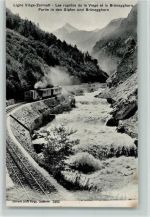 3930 Visp Viège - Ligne Viège-Zermatt Les rapides de la Viège et le Brünegghorn Partie in den Gipfen und Brünegghorn