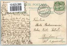 5734 Reinach AG 1907 Lithographie / Mondschein Straßenbahn Lindenplatz