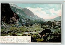 3862 Innertkirchen 1905 - gegen die Aareschlucht