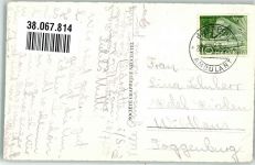 3764 Weissenburg 1950 Foto AK Wasserfall Bahnpost Zug 2293