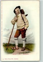 Urisenn mit Stock und Pfeife