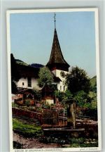 3762 Erlenbach im Simmental - Kirche Brunnen Gabarell Nr. 7029